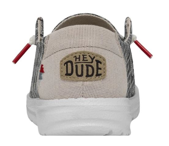 Hey Dude Embroidery Dark Grey Wendy Boho Womens Casual Shoes 40054-1GS