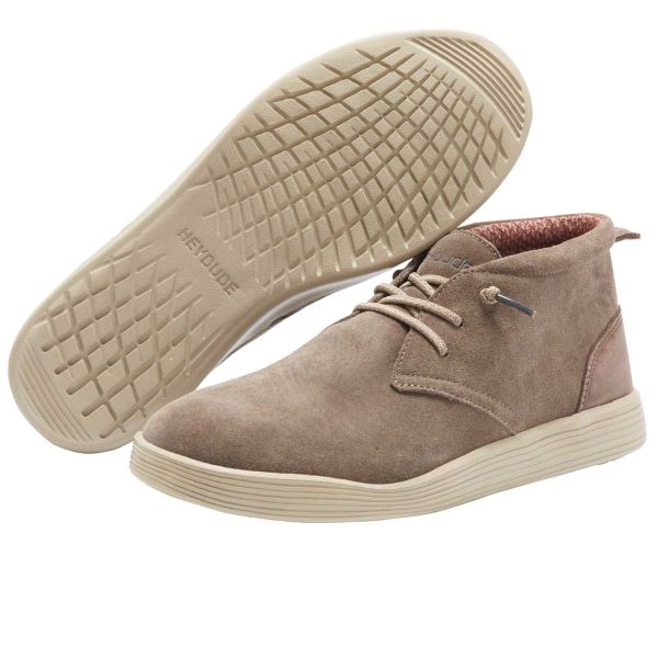 Hey Dude Fossil Jo Suede Mens Shoes 112374962