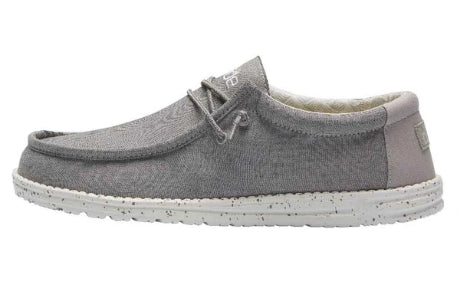 Hey Dude Frost Grey Wally Chambray Men's Shoes 110063224