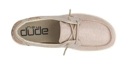 Hey Dude Frosted Almond Laila Ladies Casual Slip On Shoes 121961547