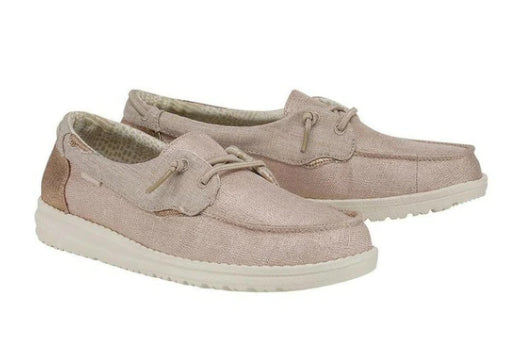 Hey Dude Frosted Almond Laila Ladies Casual Slip on Shoes 121961547