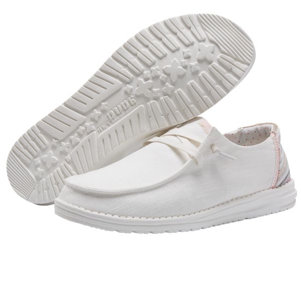 Hey Dude Fun Lines Wendy Canvas Womens Casual Shoes 121410189