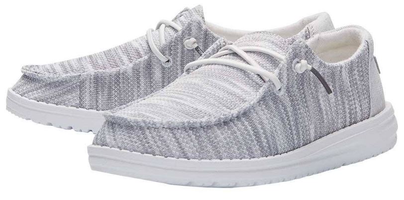 Hey Dude Glacier Grey Wendy Sox Womens Casual Shoes 121922672