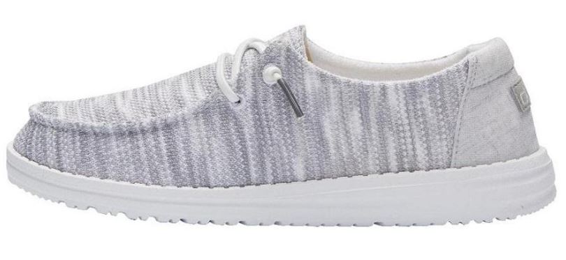 Hey Dude Glacier Grey Wendy Sox Womens Casual Shoes 121922672