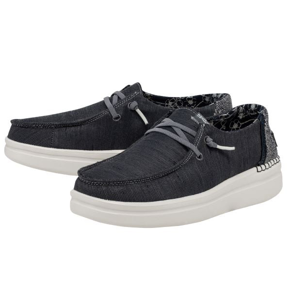 Hey Dude Graphite Blue Wendy Rise Womens Casual Shoes 121942725