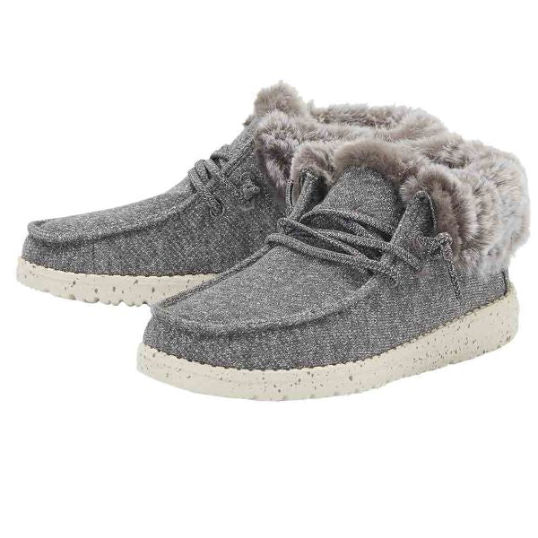 Hey Dude Grey Britt Youth Sized Booties 130193000