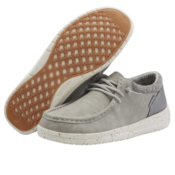 Hey Dude Grey Polly Womens Casual Shoes 121883000