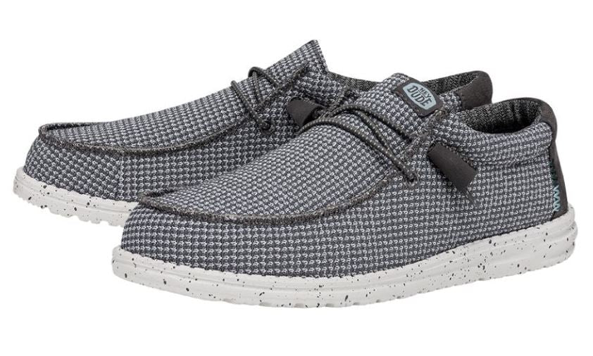 Hey Dude Grey Wally Sport Mesh Men's Casual Shoes 40403