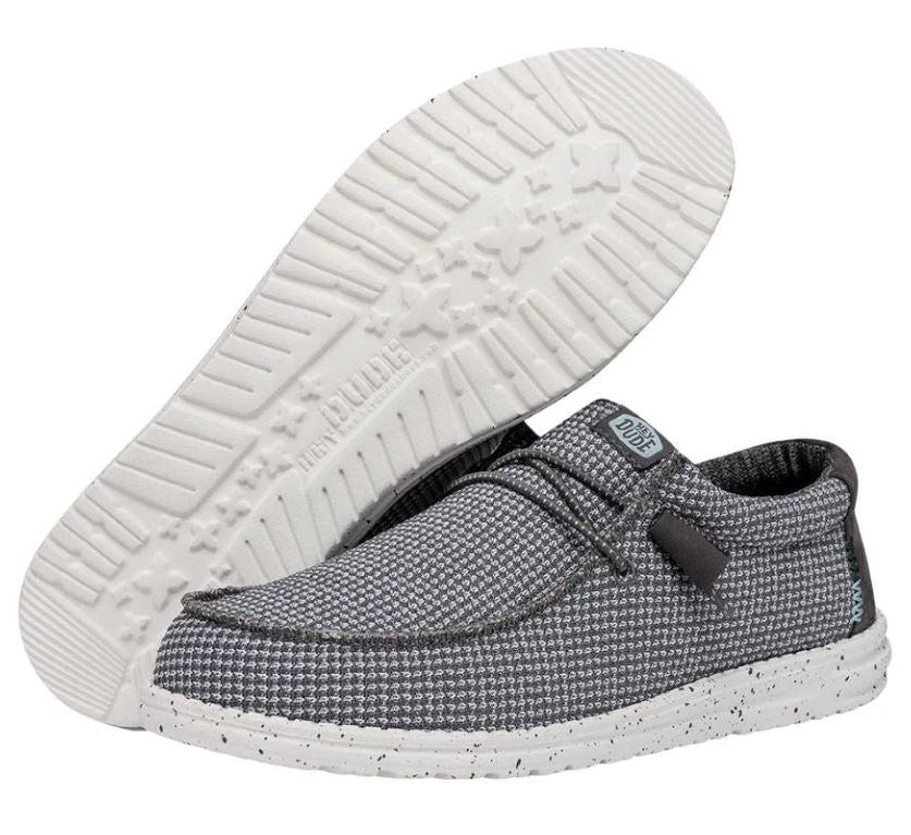 Hey Dude Grey Wally Sport Mesh Men's Casual Shoes 40403