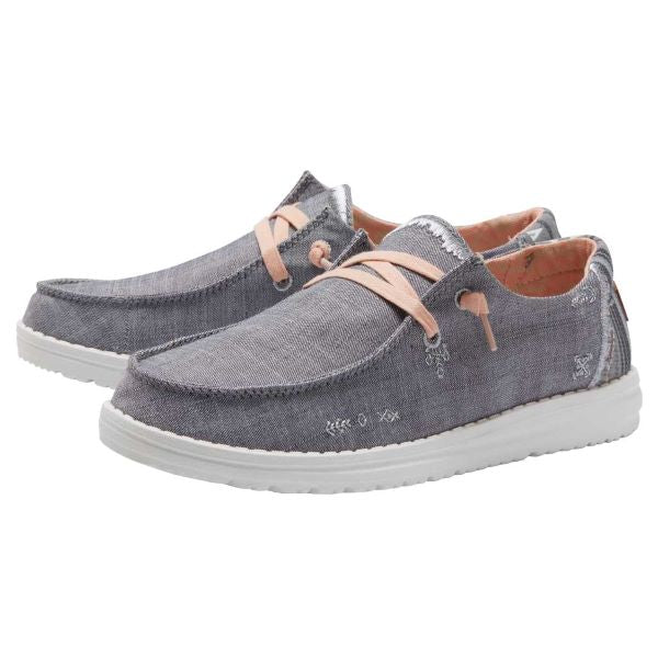 Hey Dude Grey Wendy Boho Casual Shoes 121413238