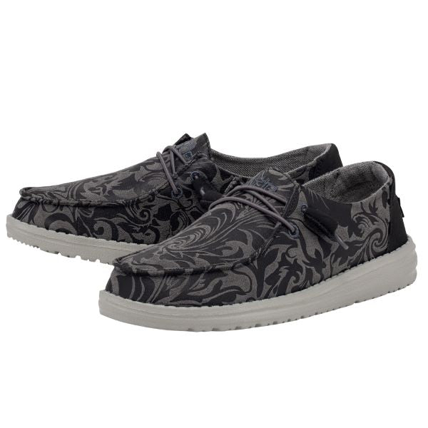 Hey Dude Gunmetal Wendy Ranch Womens Casual Shoes 121413272