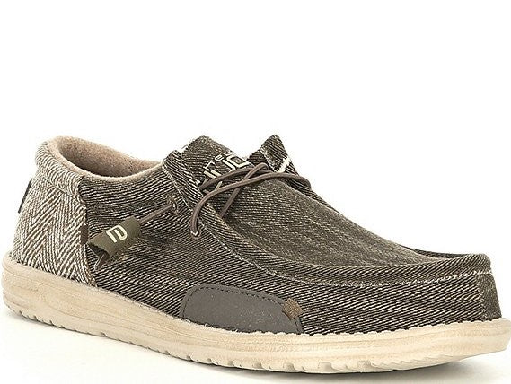 Hey Dude Herringbone Nut Wally Funk Mens Casual Shoes 110411618