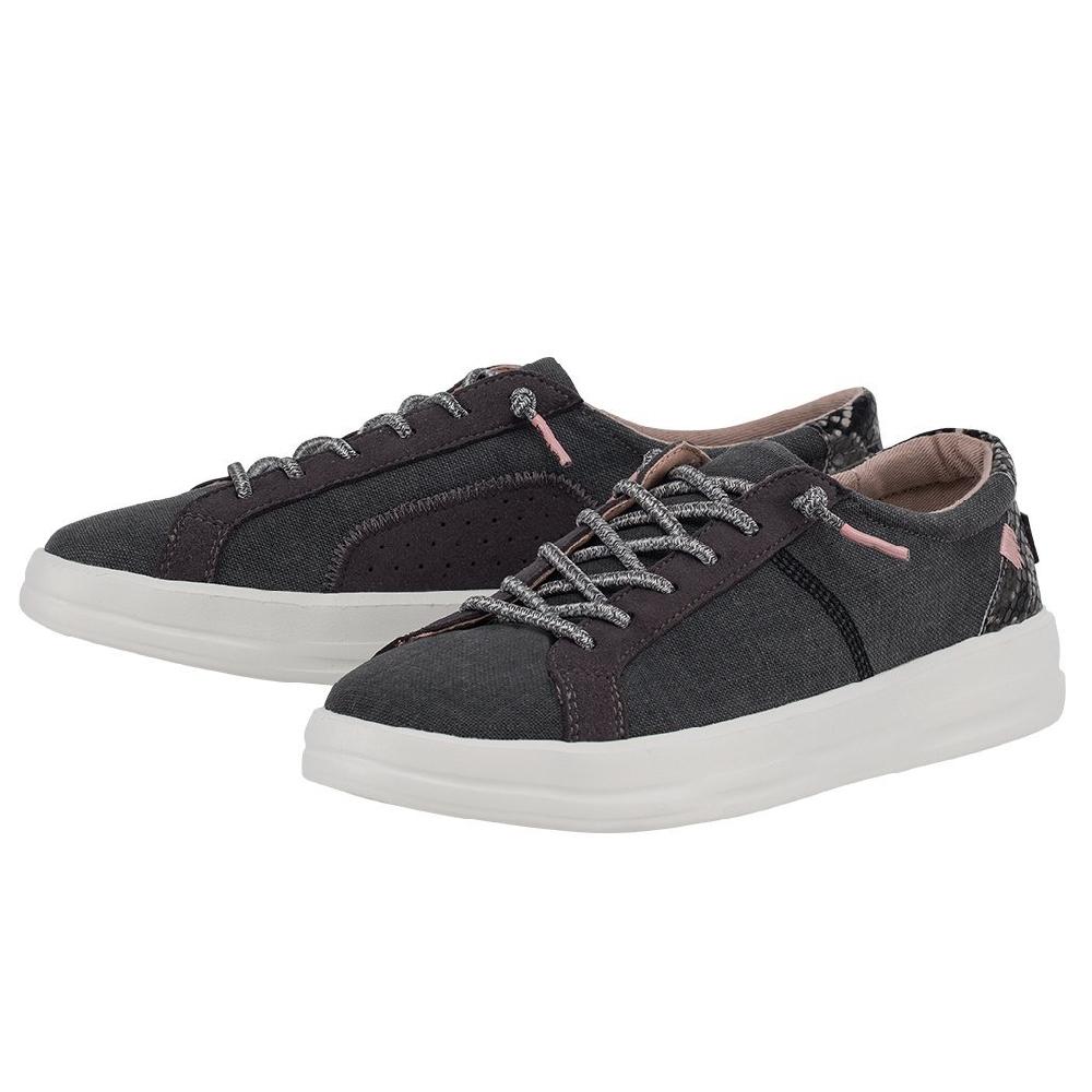 Hey Dude Jet Black Karina Ladies' Sneakers 121974935