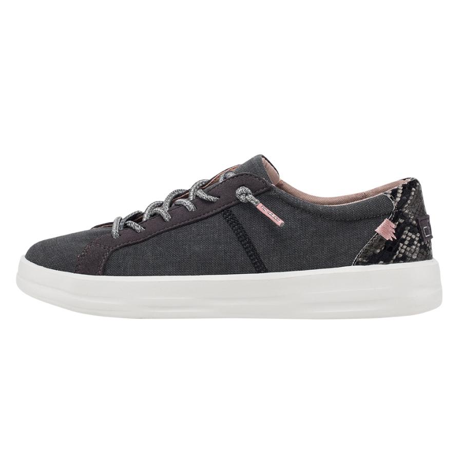 Hey Dude Jet Black Karina Ladies' Sneakers 121974935