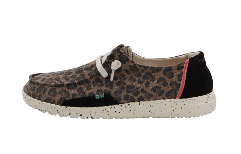Hey Dude Jungle Brown Wendy Womens Slip-On Shoes 121411532