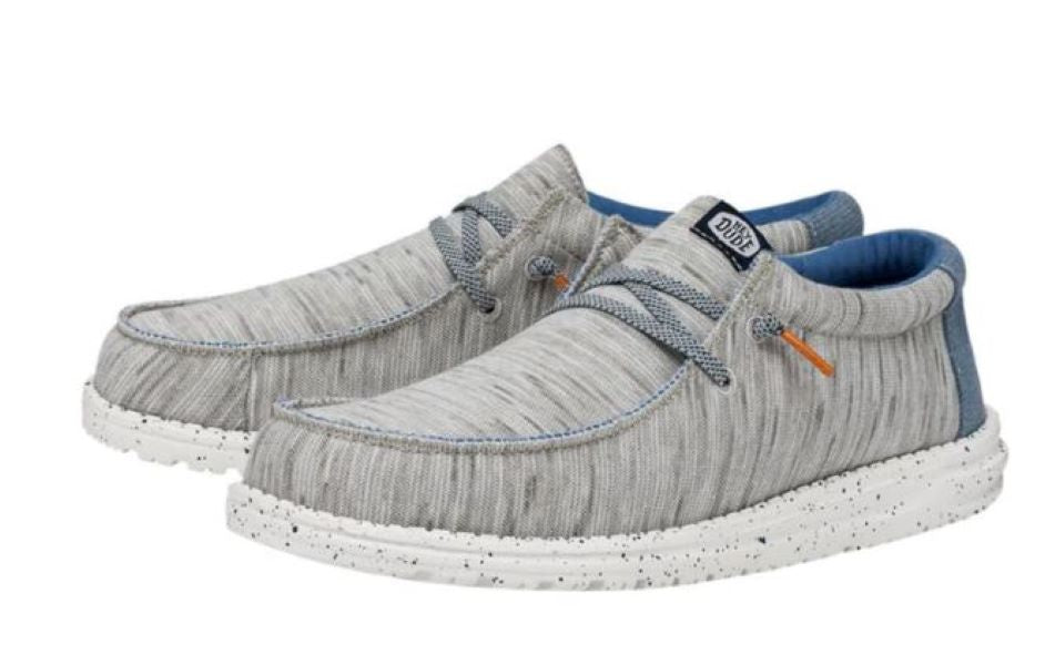 Hey Dude Light Grey Wally Jersey Men's Casual Shoes 40169-007