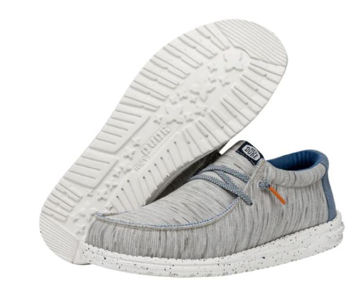 Hey Dude Light Grey Wally Jersey Men's Casual Shoes 40169-007