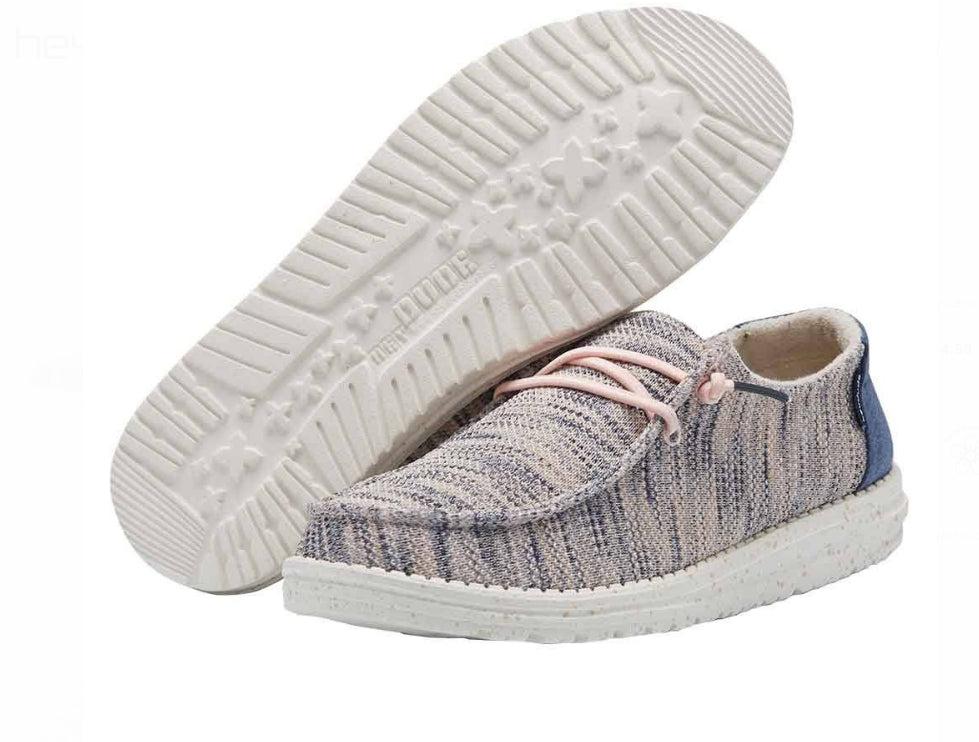 Hey Dude Light Pink Wendy Sox Classic Ladies Casual Shoes 121925034