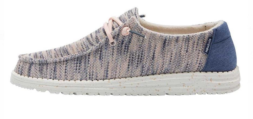 Hey Dude Light Pink Wendy Sox Classic Ladies Casual Shoes 121925034