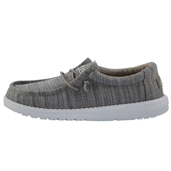 Hey Dude Linen Stone Wally Youth Boys Casual Shoes 130130704