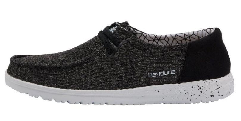 Hey Dude Micro Black Wendy Sox Womens Casual Shoes 121414969