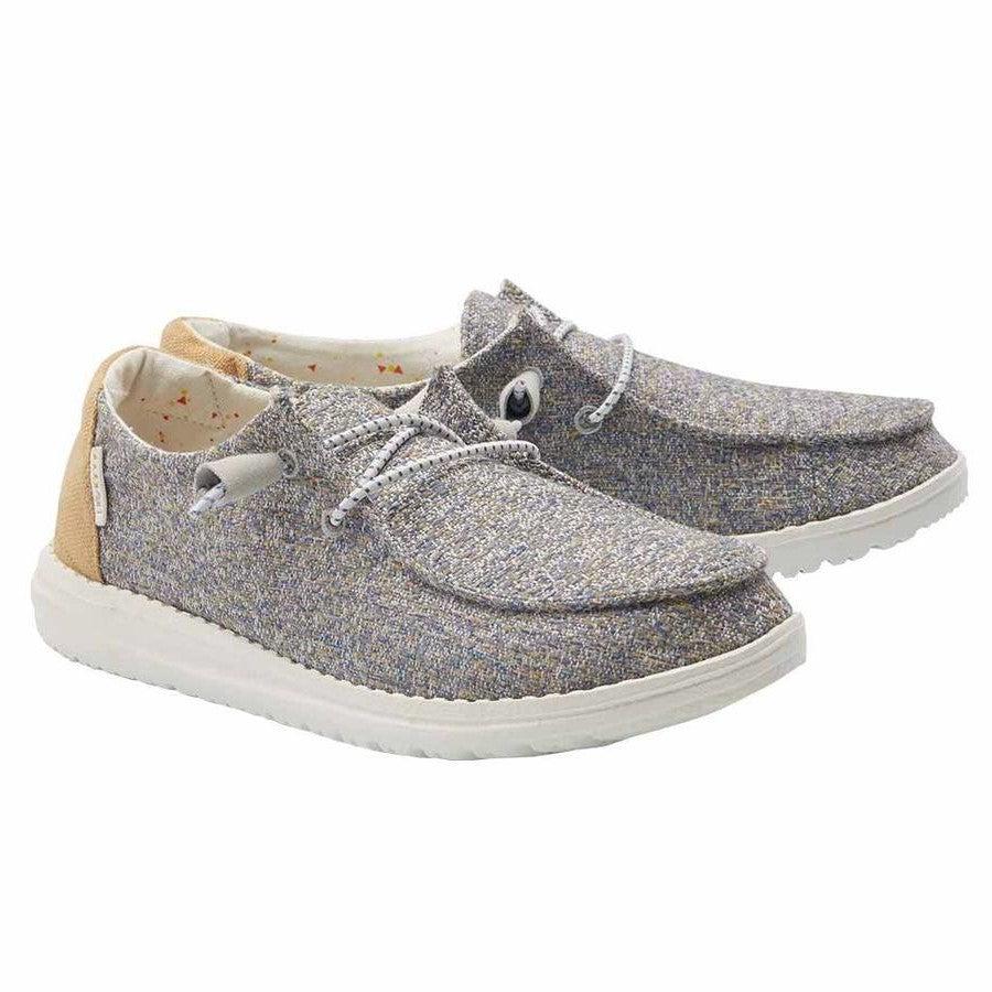 Hey Dude Mustard Mix Wendy Canvas Womens Casual Shoes 121416010