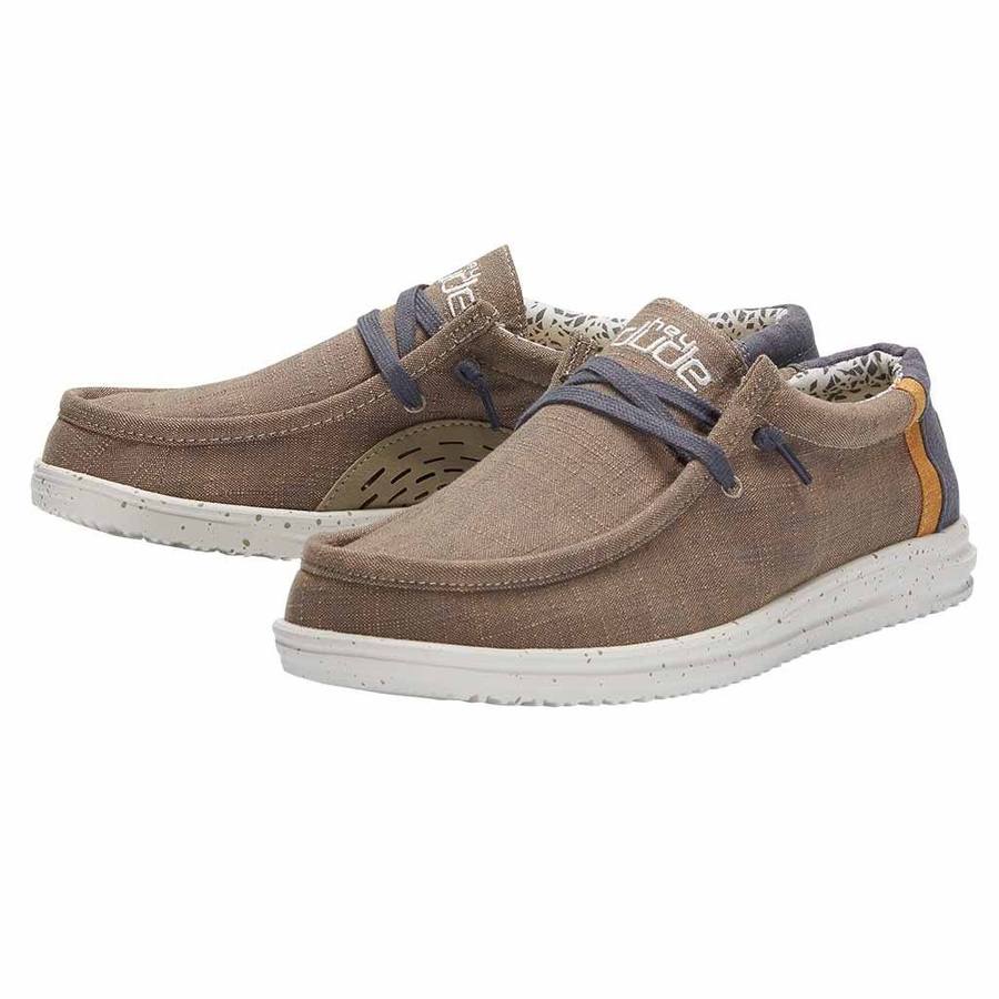 Hey Dude Natural Beige Wally Free Mens Casual Shoes 112270562