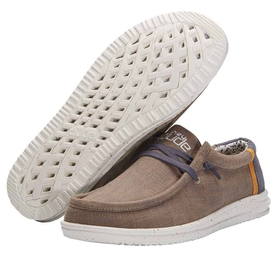 Hey Dude Natural Beige Wally Free Mens Casual Shoes 112270562