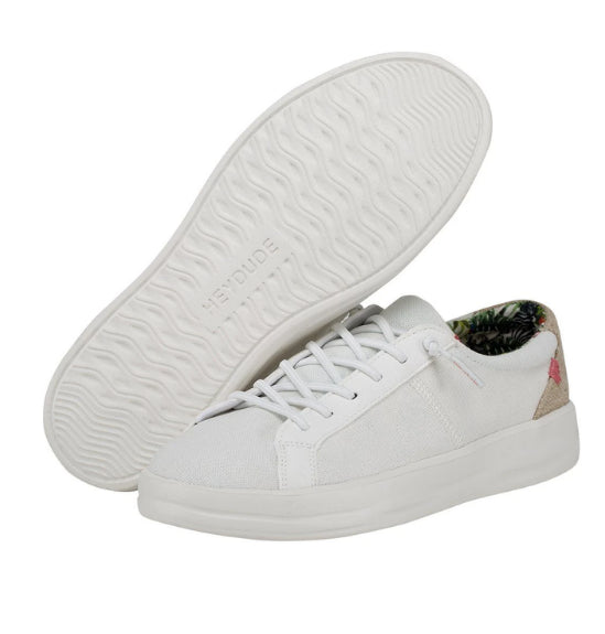Hey Dude Natural Coconut Karina Ladies White Shoes