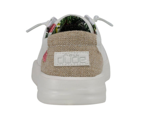 Hey Dude Natural Coconut Karina Ladies White Shoes