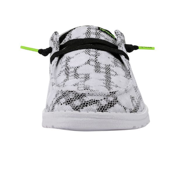Hey Dude Neon White Wendy Lacy Womens Casual Shoes 121990191