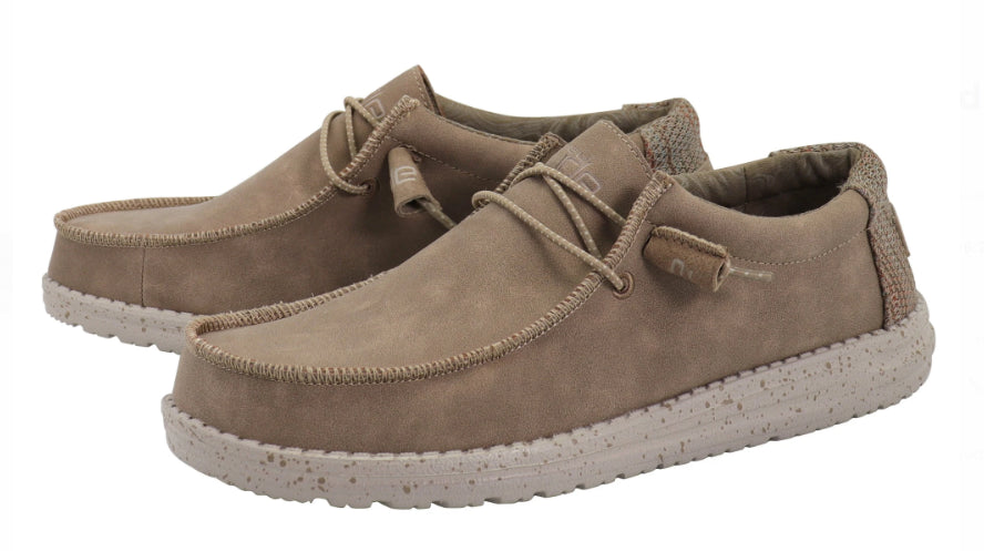 Hey Dude Nut Wally Recycled Leather Mens Casual Shoes 150201622