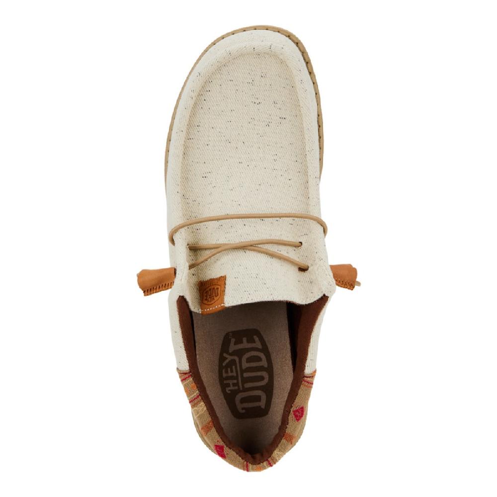 Hey Dude Off White Wally Funk Vintage Blanket Men's Casual Shoes 40680-1LB