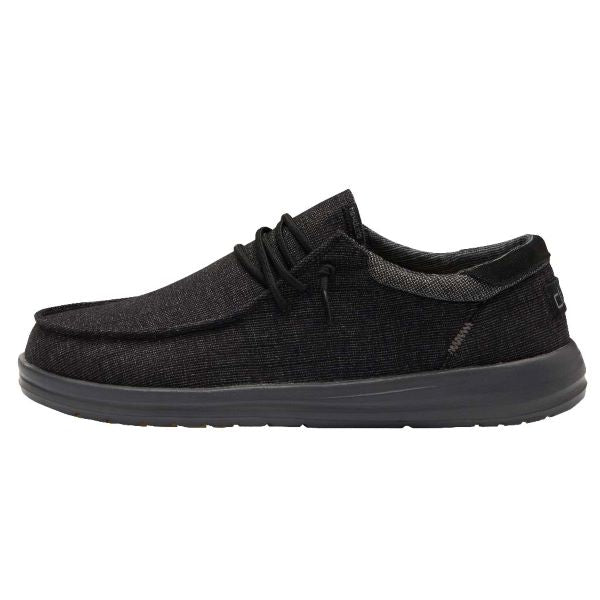 Hey Dude Phantom Black Paul Chambray Mens Casual Shoes 112292996