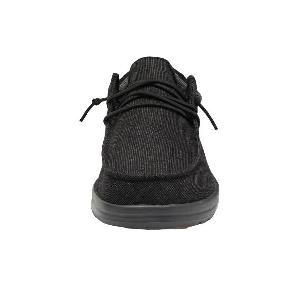 Hey Dude Phantom Black Paul Chambray Mens Casual Shoes 112292996