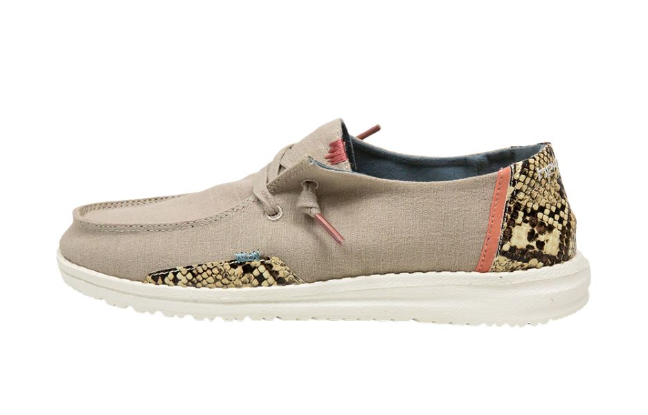 Hey Dude Python Coffee Wendy Snake Womens Shoes 121411810