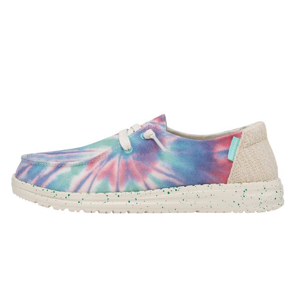 Hey Dude Rose Candy Tie Dye Wendy Womens Casual Shoes 121419864