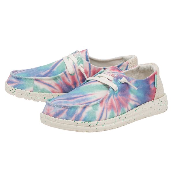 Hey Dude Rose Candy Tie Dye Wendy Womens Casual Shoes 121419864