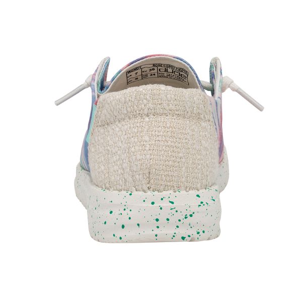 Hey Dude Rose Candy Tie Dye Wendy Womens Casual Shoes 121419864