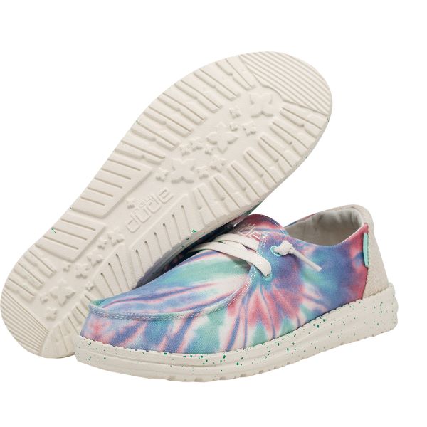 Hey Dude Rose Candy Tie Dye Wendy Womens Casual Shoes 121419864