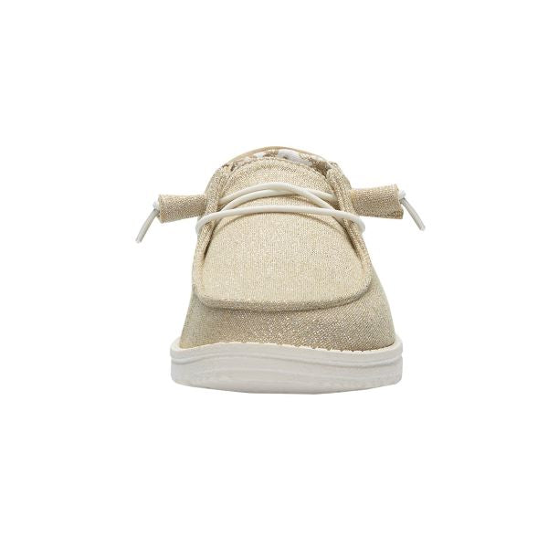 Hey Dude Sparkling Beige Wendy Stretch Womens Shoes 121410559