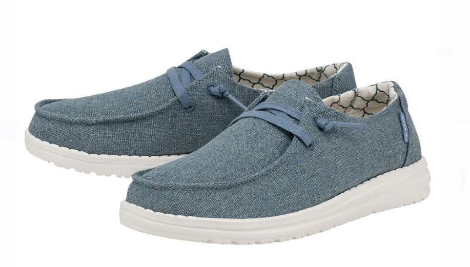 Hey Dude Sparkling Blue Stone Wendy Canvas Womens Shoes 121410711