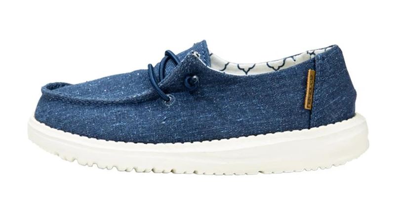 Hey Dude Sparkling Denim Wendy Youth Casual Shoes 130122411