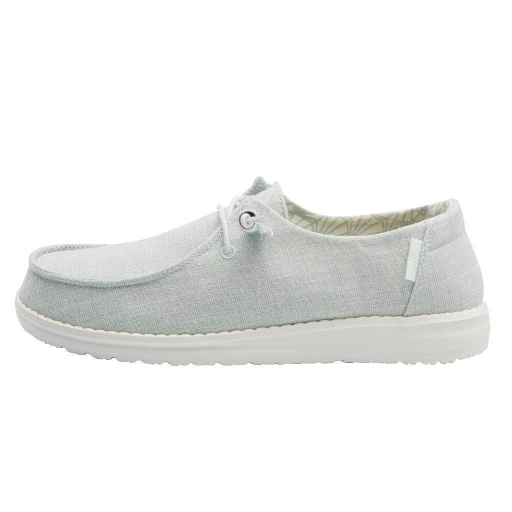 Hey Dude Sparkling Mint Wendy Canvas Ladies Shoes 121418326