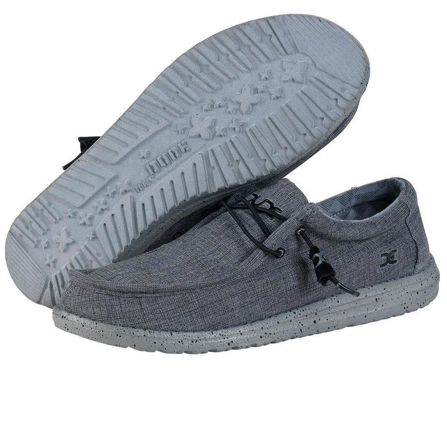 Hey Dude Steel Wally Stretch Mens Comfort Slide On Shoes 111163200