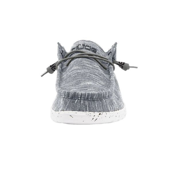 Hey Dude Stone White Wally Stretch Fleece Mens Shoes 110530703