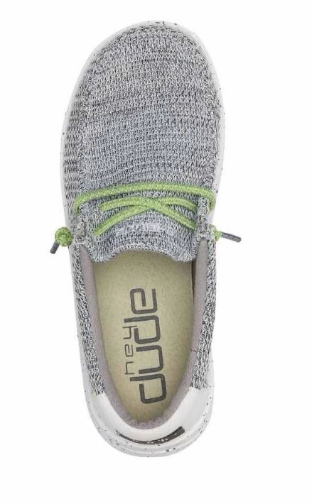 Hey Dude Stone White Wally Youth Sox Casual Shoes 130130705