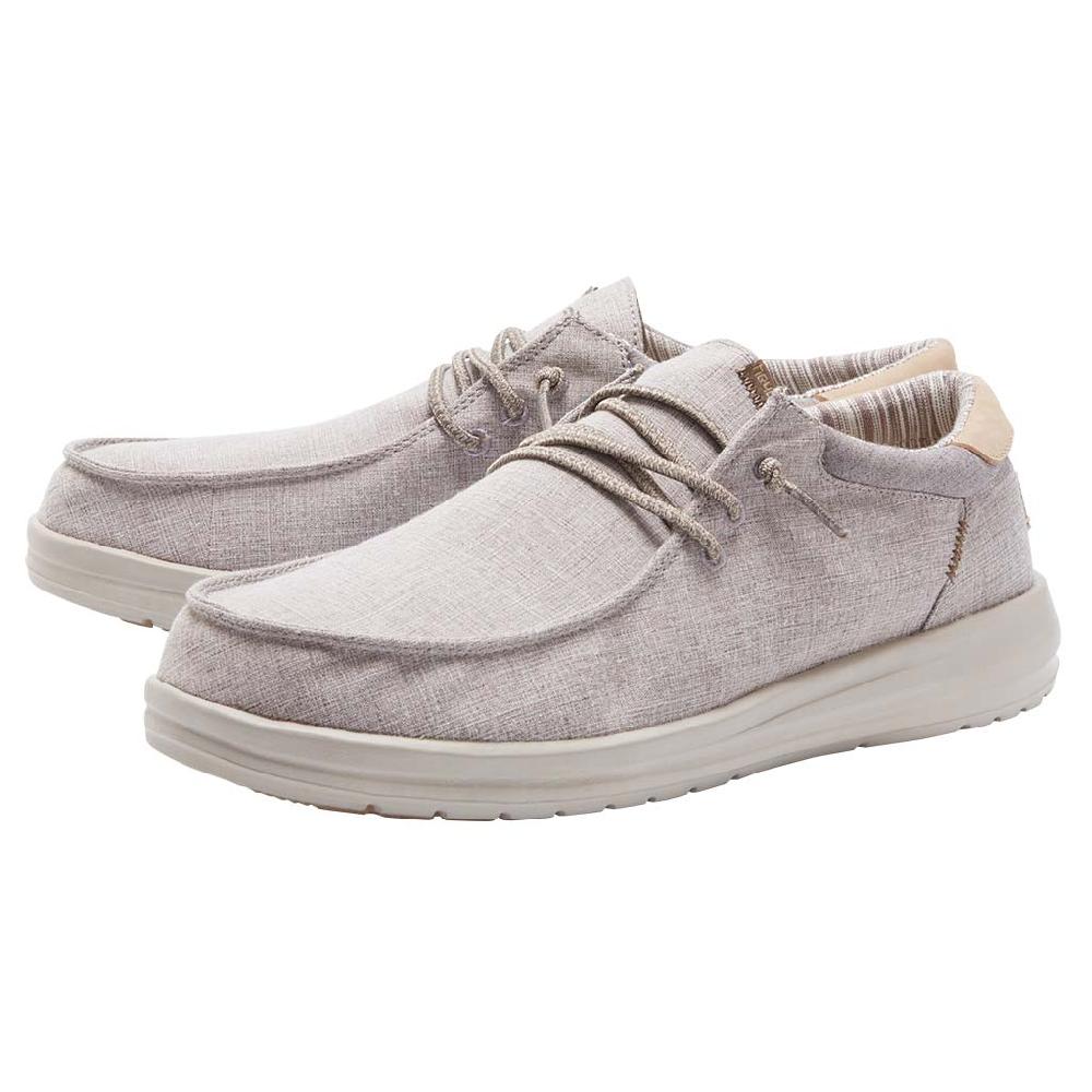 Hey Dude Taupe Grey Paul Chambray Men's Casual Shoes 112293198