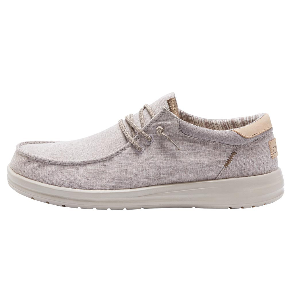 Hey Dude Taupe Grey Paul Chambray Men's Casual Shoes 112293198