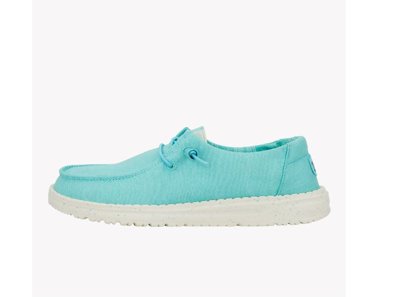 Hey Dude Turquoise Wendy Stretch Canvas Women's Casual Shoes 40902-440